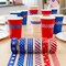 Wrapables Red White and Blue Patriotic Washi Tape Set for Memorial Day, Veterans Day, Presidents Day, Independence Day (6 Rolls)